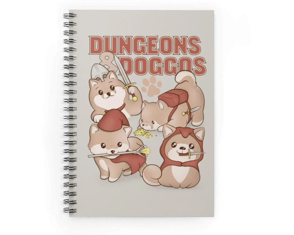 Glass Staff Notizbuch Dungeons & Doggos Mehrfarbig