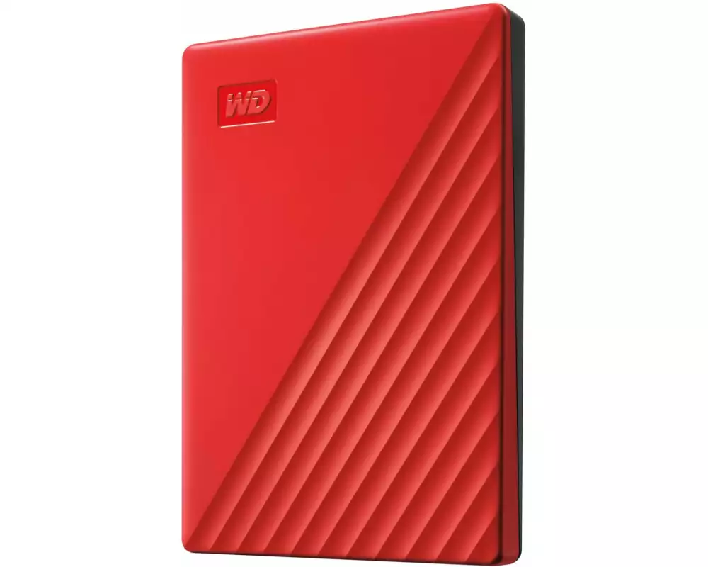 Western Digital Externe Festplatte My Passport 2 TB, Rot