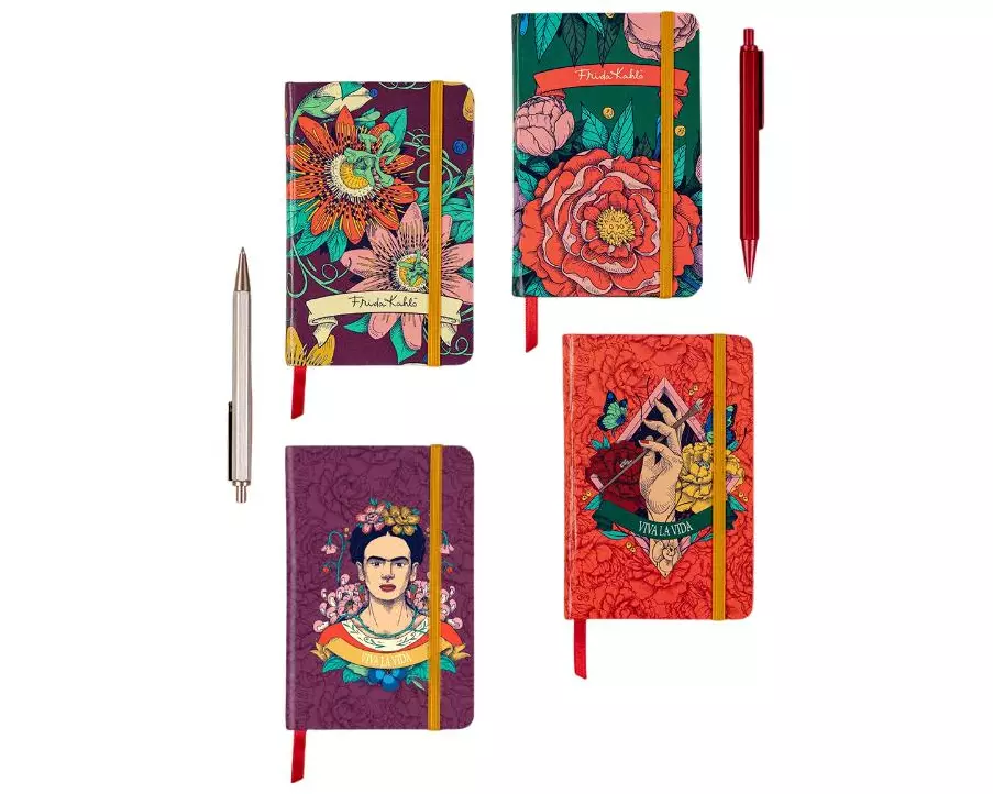 Clairefontaine Notizbuch Frida Kahlo assortiert, A6, Blanko, Mehrfarbig