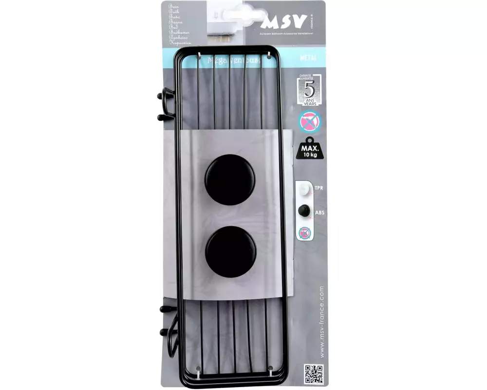 MSV Bad-Utensilienhalter Schwarz matt