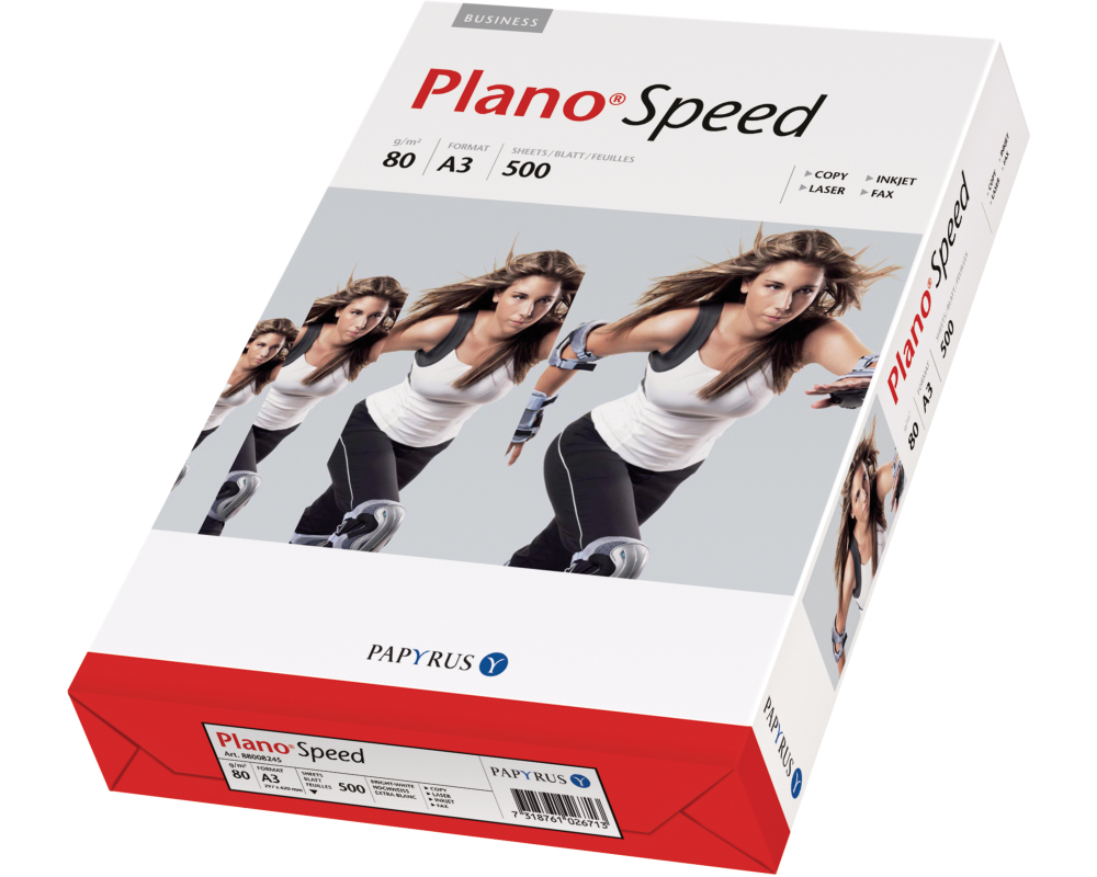 PLANO SPEED Kopierpapier A3 88113574 weiss, 80g BB 500 Blatt
