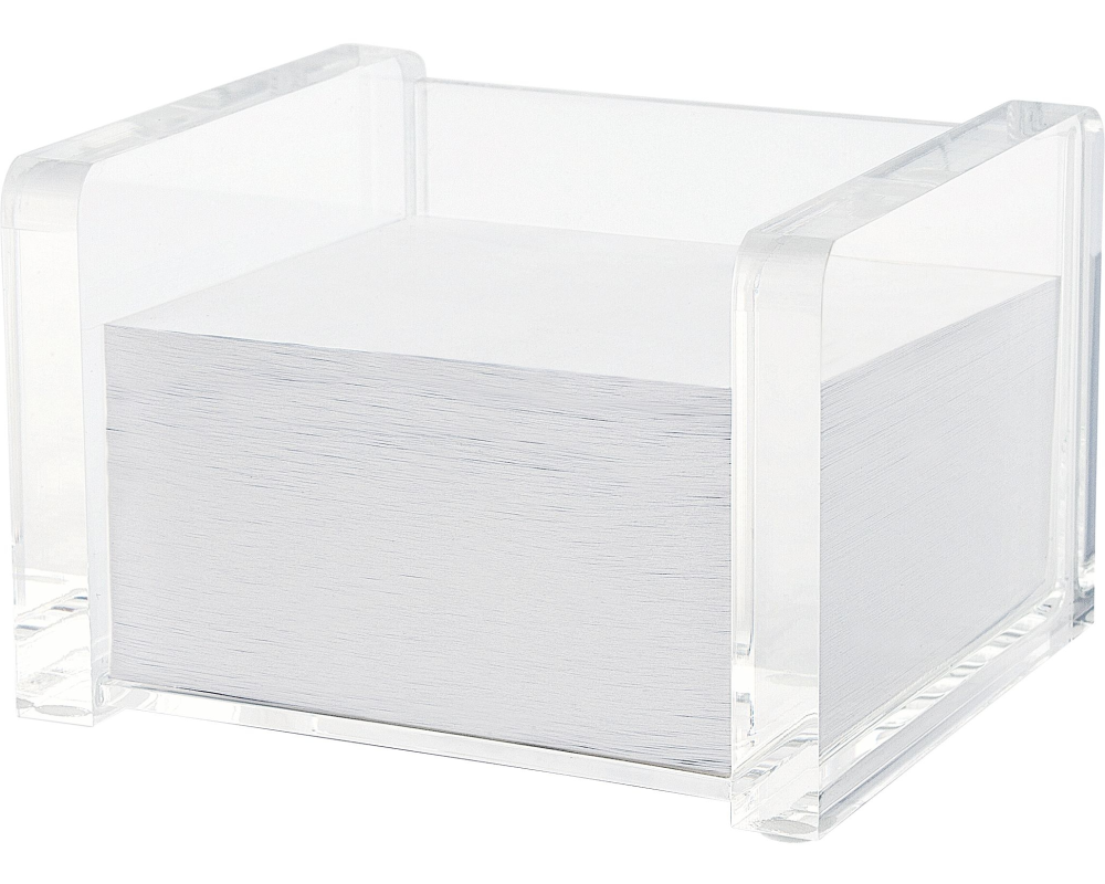 WEDO Zettelbox CRISTALLIC 607016 11.6x7.5x9.9cm 500 Bl. Acryl