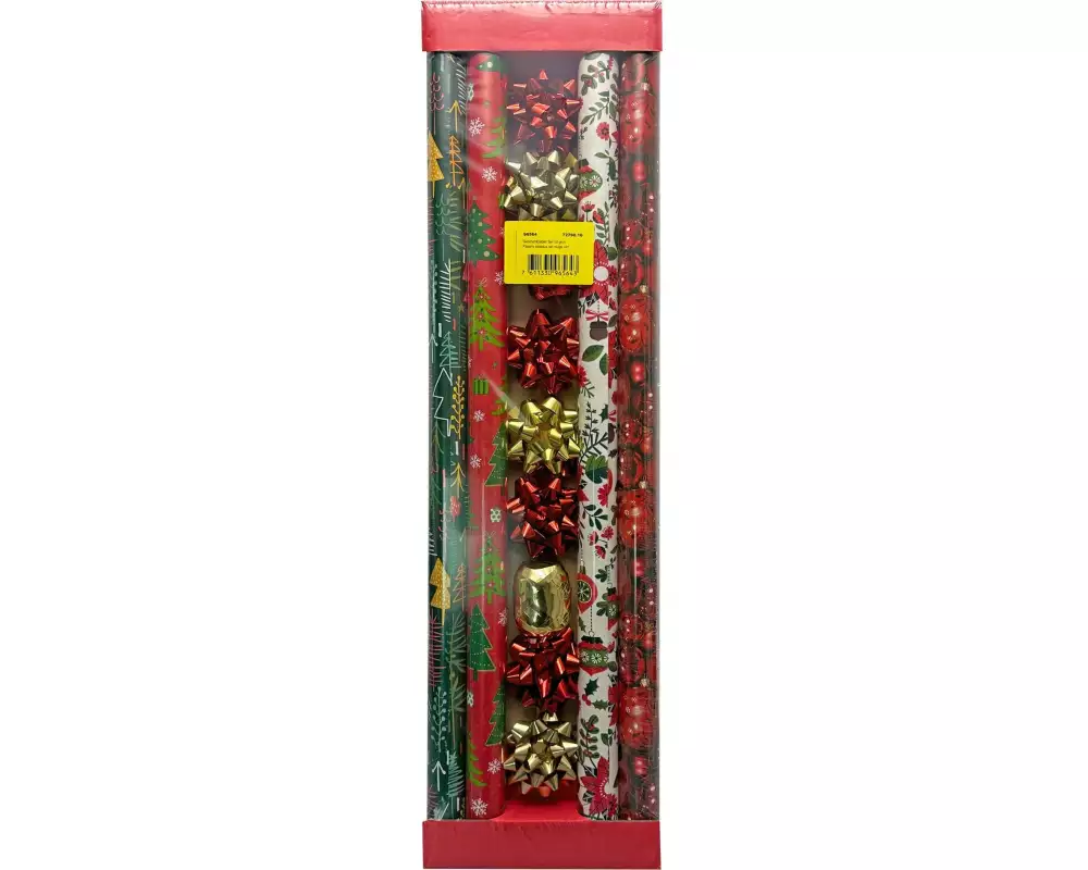 Braun + Company Geschenkband Set rot/grün