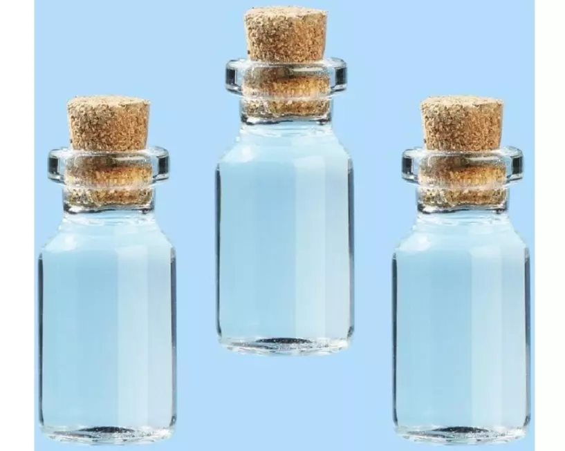 HobbyFun Mini-Utensilien Glasröhrchen Kork 8 Stück