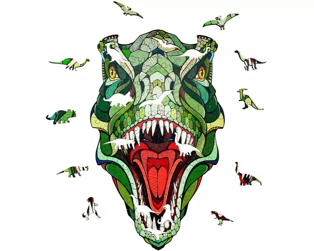 Eco Wood Art Holz-Puzzle T-Rex 129 Teile