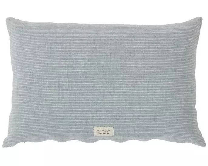 OYOY Kissen Kyoto 40 x 60 cm, Dusty Blue