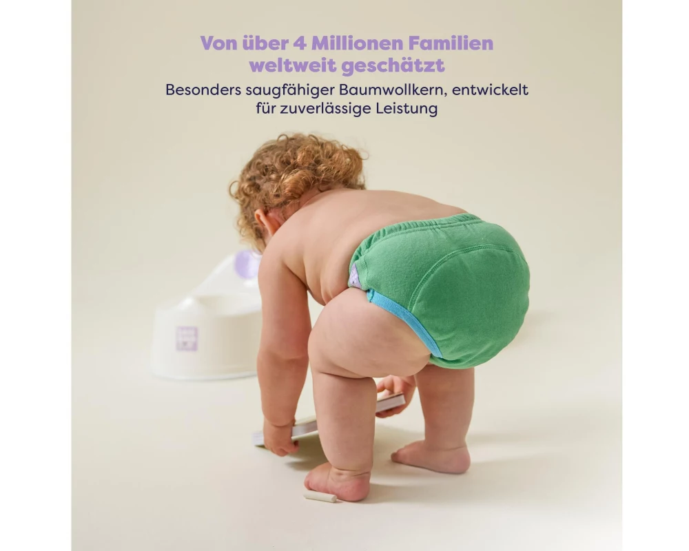 Bambino Mio Töpfchen Trainingshosen Grüner Dschungel 18-24 Monate