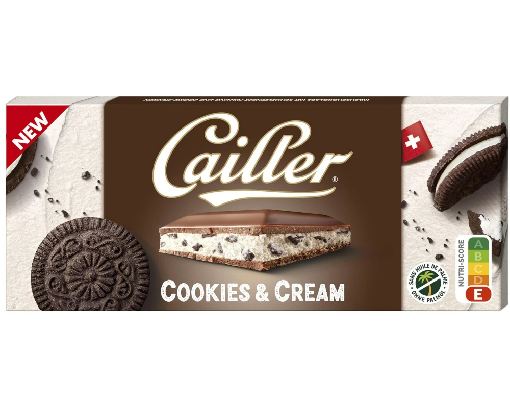 Cailler Schokolade Filled Cookie Cream Tafel 96 g