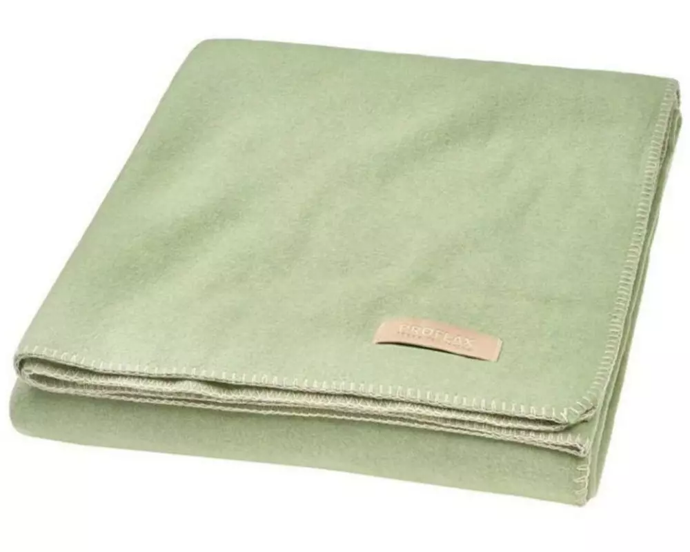 PROFLAX Decke Fleece 160 x 200 cm, Salbei