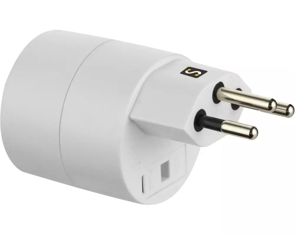 Schönenberger Reiseadapter T12 / Schuko NO BLOCK