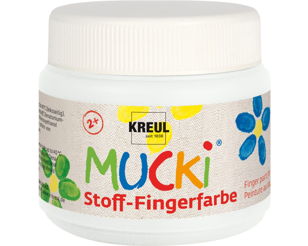 KREUL Stoff-Fingerfarbe Mucki KR-28101 weiss