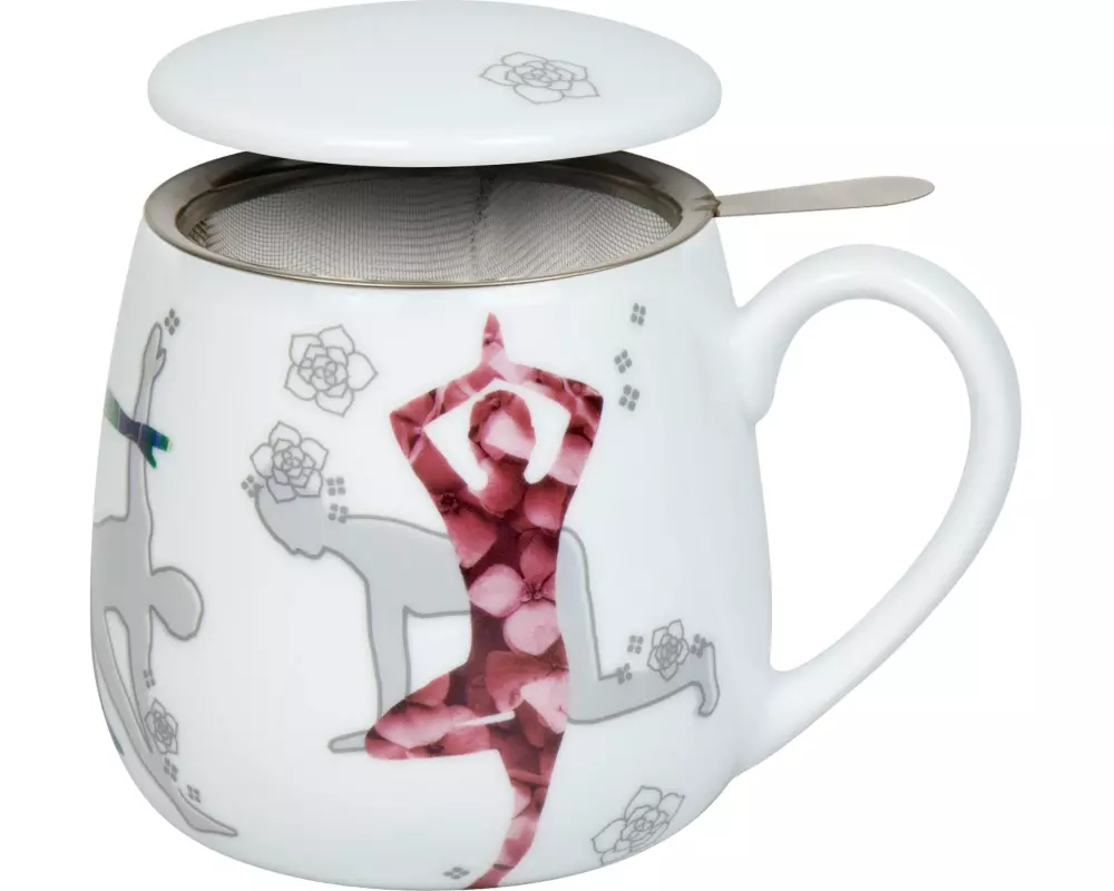 Könitz Teetasse Yoga in Nature 400 ml, Weiss