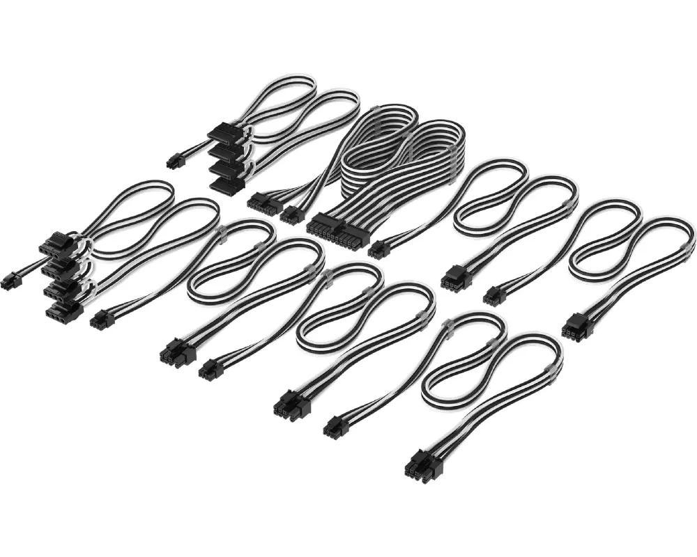 Corsair Stromkabel Pro Sleeved Type 4 S/W 61 cm