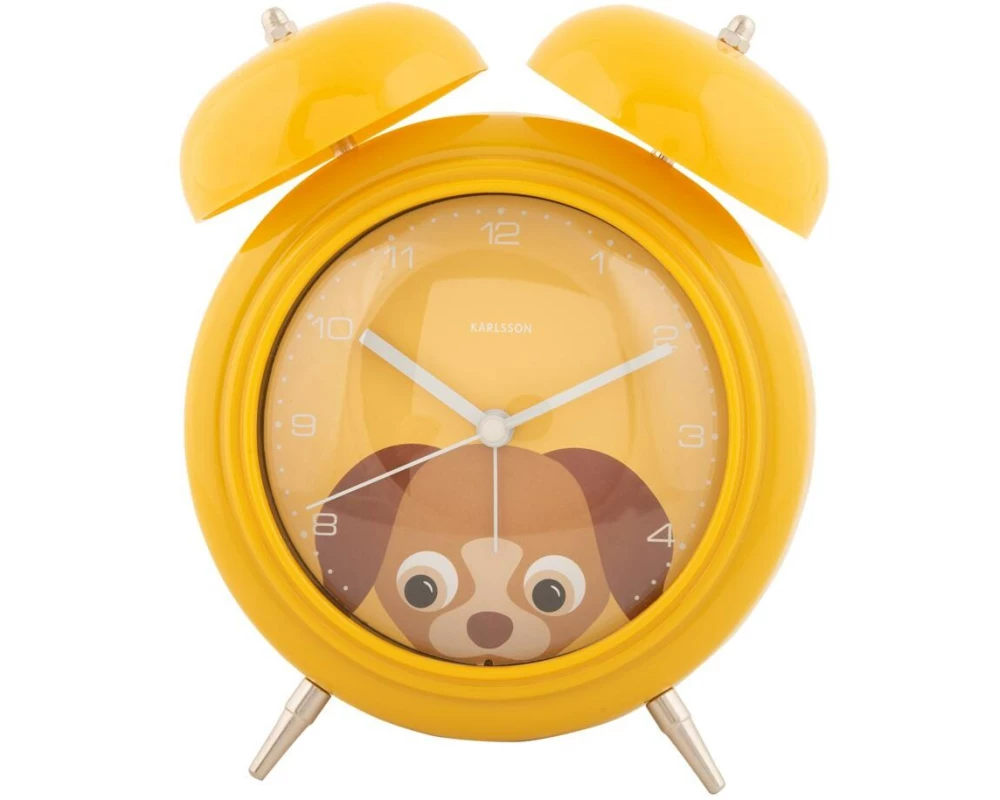 KARLSSON Wecker Hund Gelb
