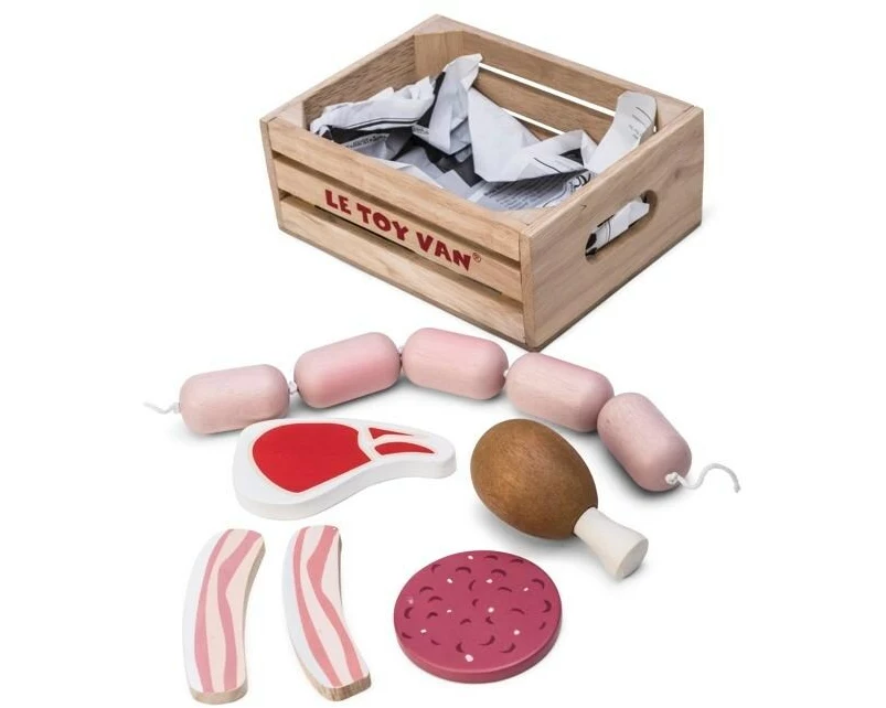LE TOY VAN Spiel-Lebensmittel Fleisch- & Wurstkiste