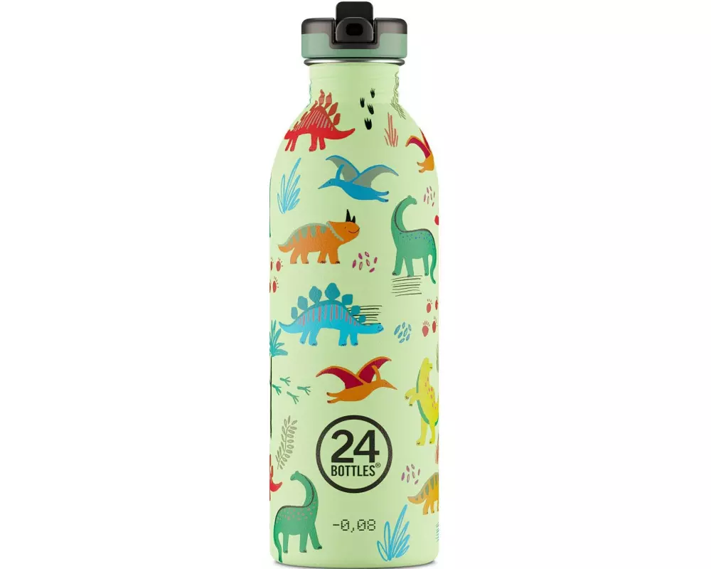 24Bottles Trinkflasche Urban mit Sportdeckel 500 ml, Jurassic Friends