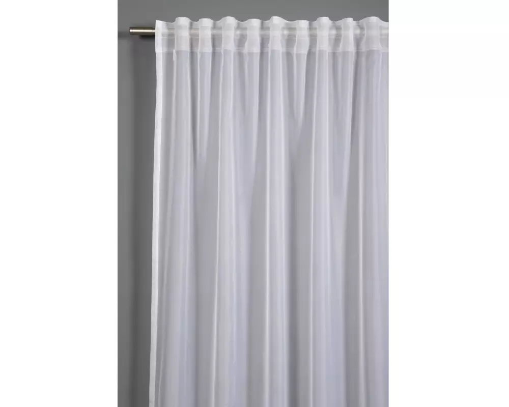 Gardinia Tagvorhang Voile Uni 300 cm x 245 cm, Weiss