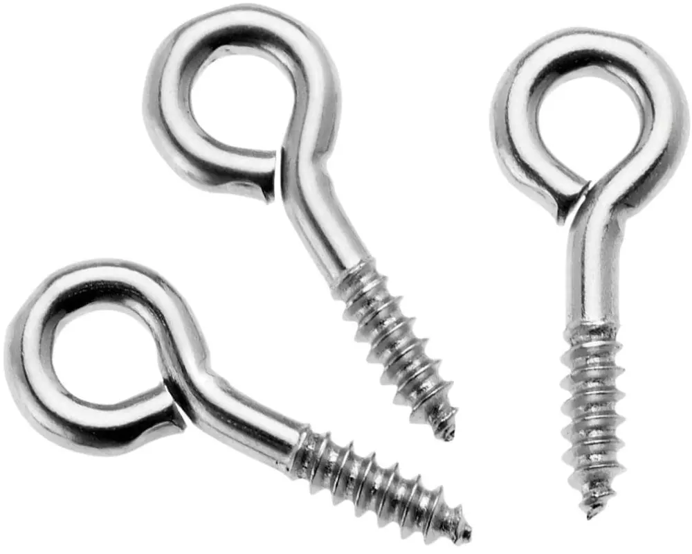 Glorex Kleineisenteile Ringschrauben 8 x 3 mm, 24 Stück