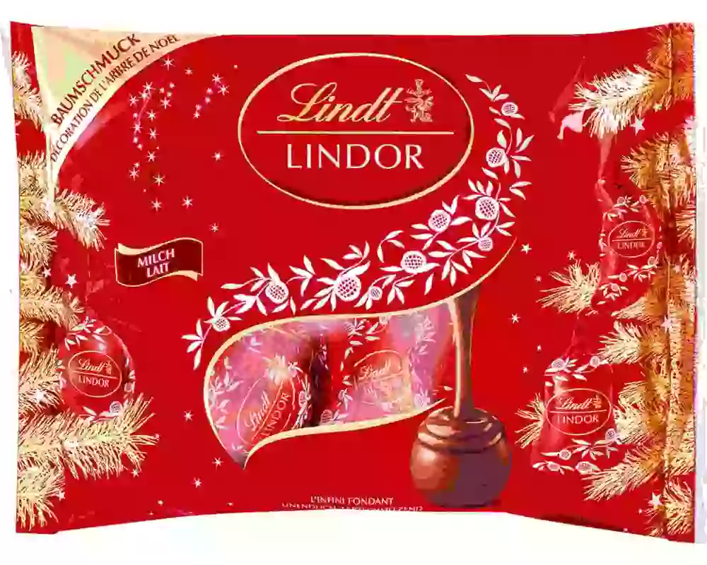 LINDT Baumschmuck 671937 Lindor Milch 240g