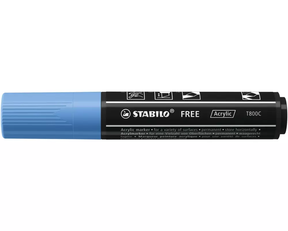 STABILO Acrylmarker Free Acrylic T800C Kobaltblau