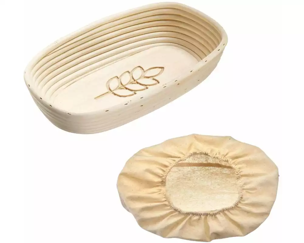Westmark Set Gärkorb oval mit Bezug mit Ähre 34 x 20.5 x 8cm