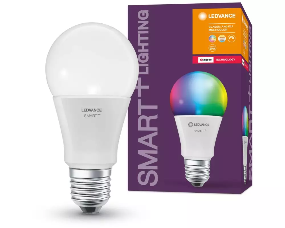 Ledvance Leuchtmittel Smart+ Classic E27, 2000-6500K, RGBW, ZigBee