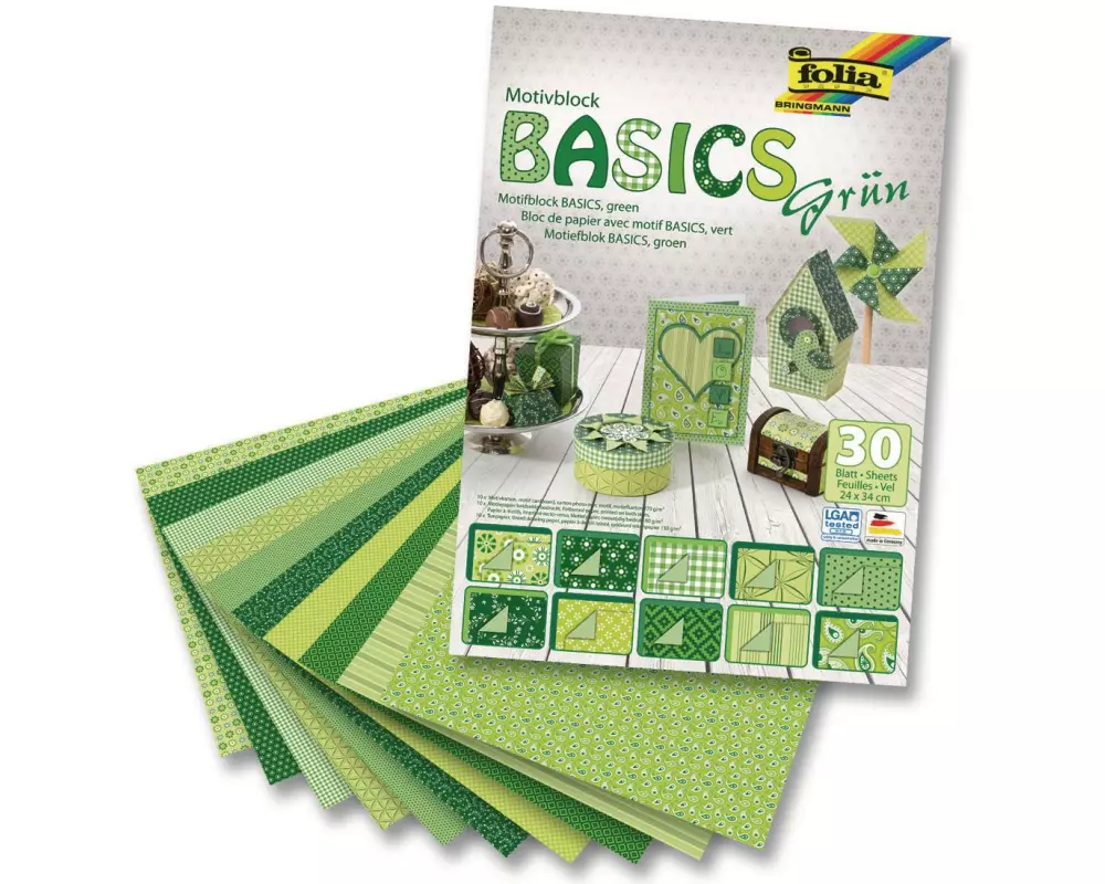 Folia Motivblock Basics grün