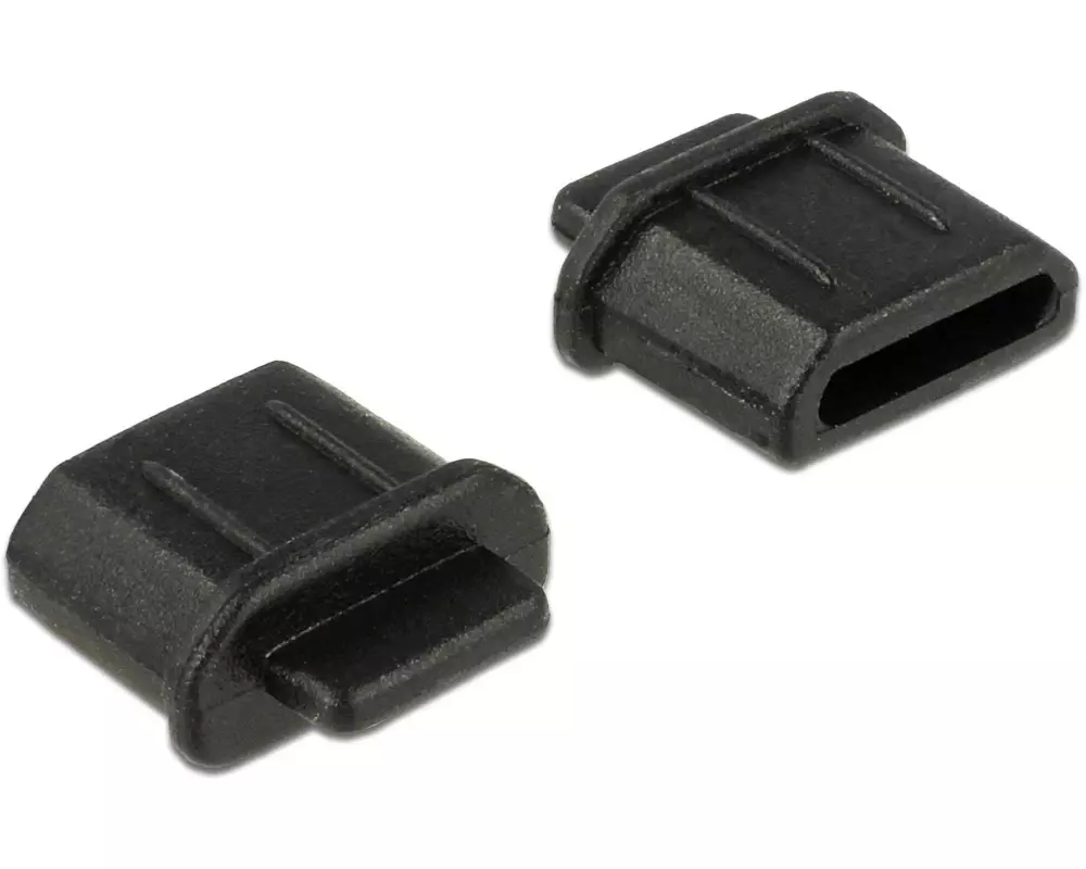 Delock Staubschutz HDMI micro-D f mit Griff 10 Stk. Schwarz