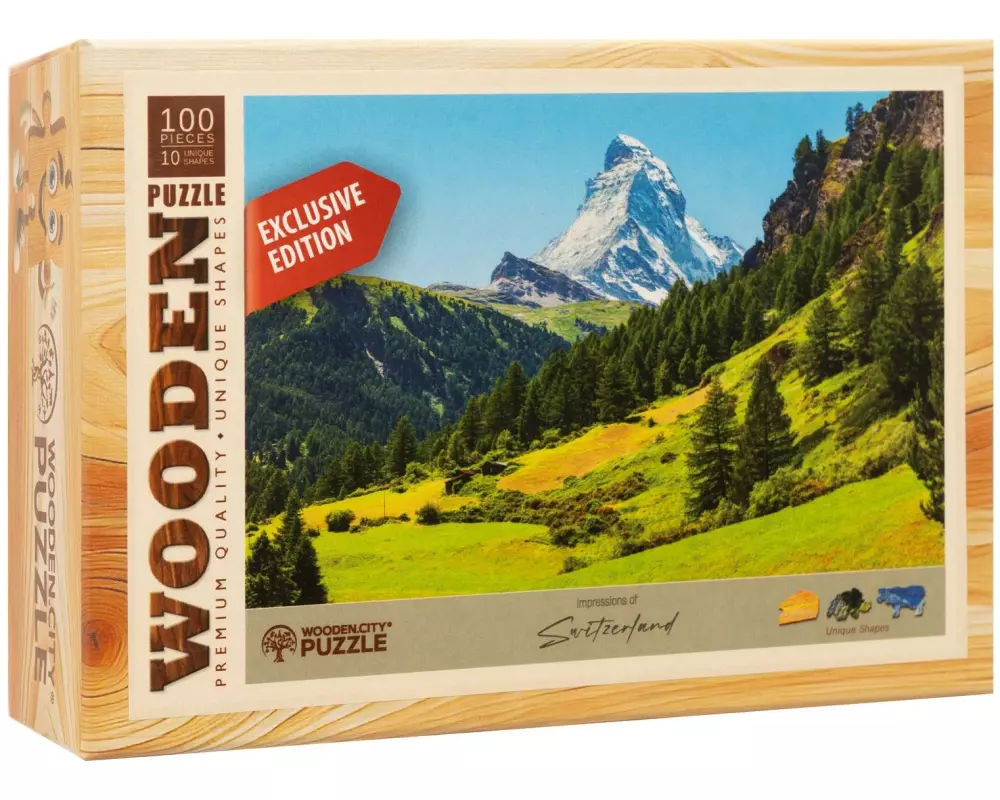 Wooden City Holz-Puzzle Matterhorn 100 Teile