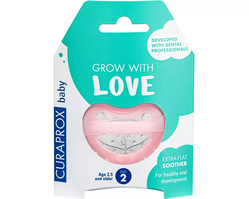 CURAPROX Nuggi Grösse 1 rosa ab 2.5 Jahren