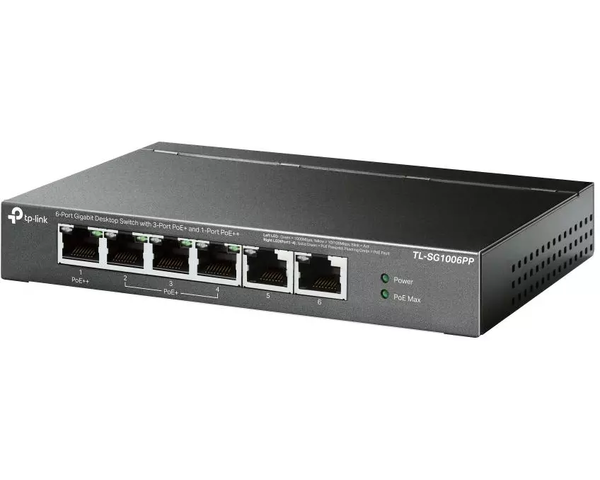 TP-Link PoE+ Switch TL-SG1006PP 6 Port