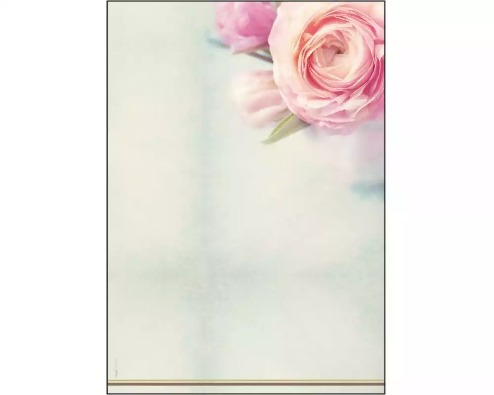 Sigel Motivpapier Rose Garden A4, 50 Blatt