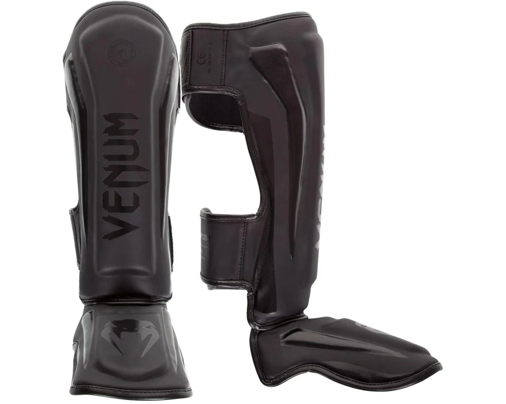 Venum Elite Standup Shin Guards Schwarz, L