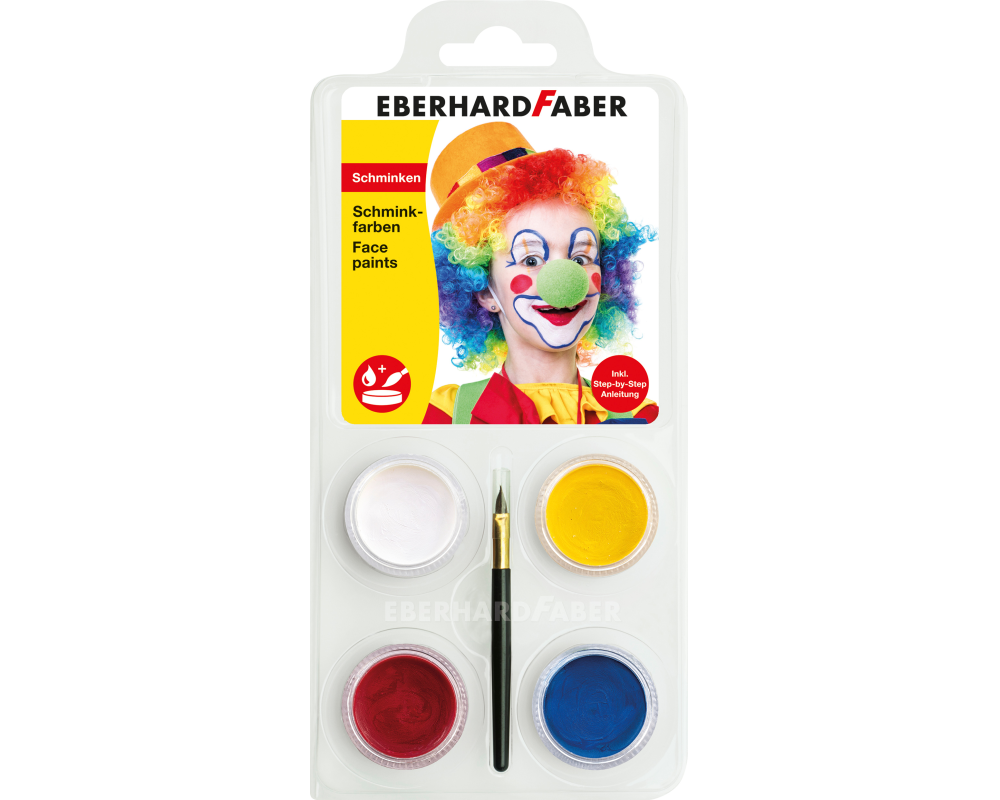 EBERHARD FABER Schminkset Clown 579024 inkl. Pinsel