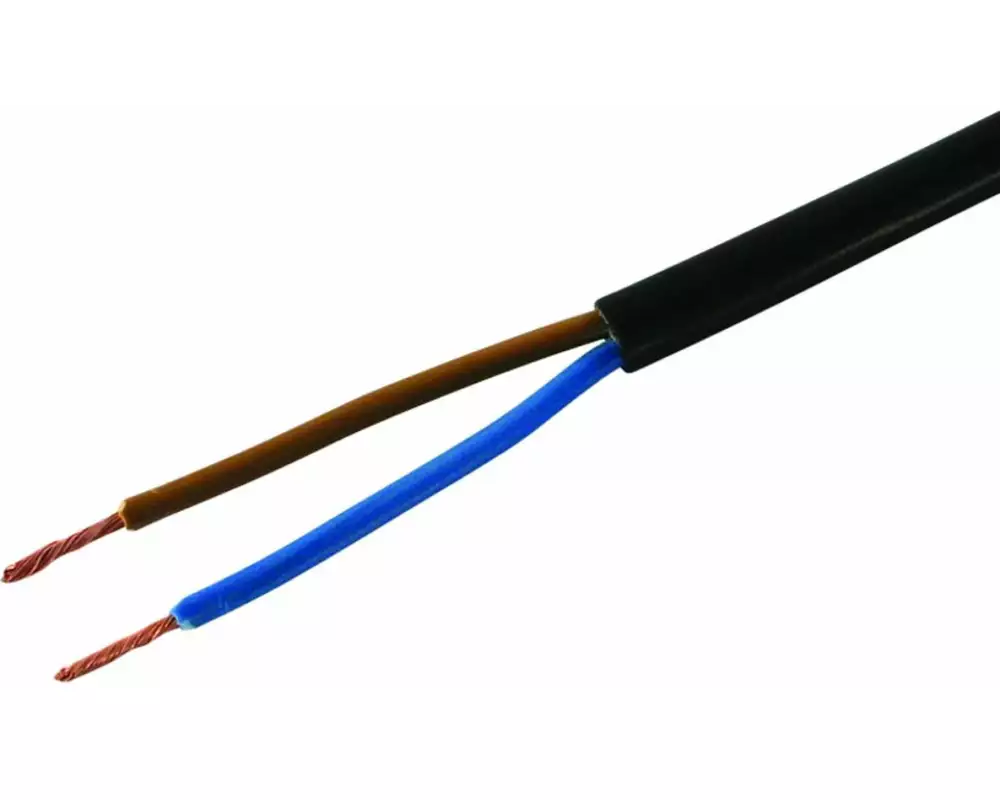 STEFFEN Installationskabel TD 2 x 0.75 mm2 Schwarz