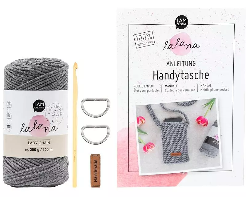 lalana Häkelset 6-teilig, Grau