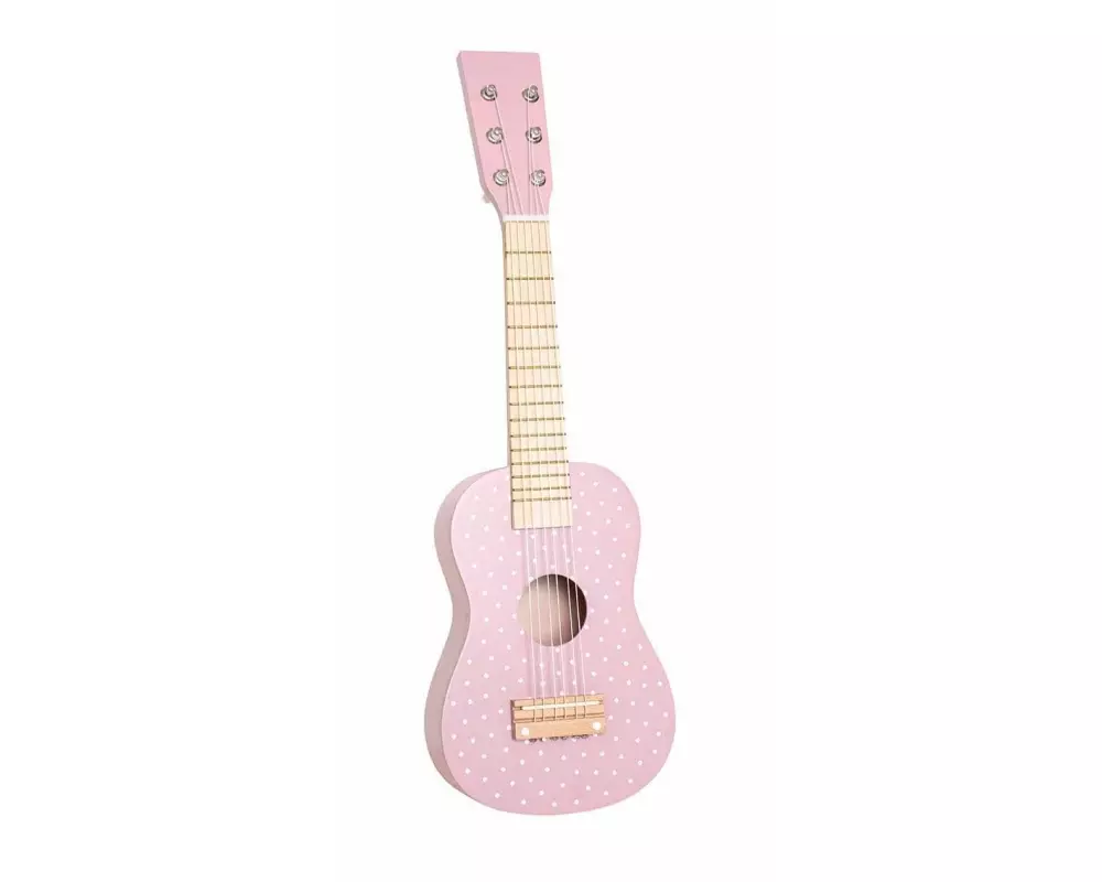 Jabadabado Musikinstrument Gitarre, pink mit Punkten