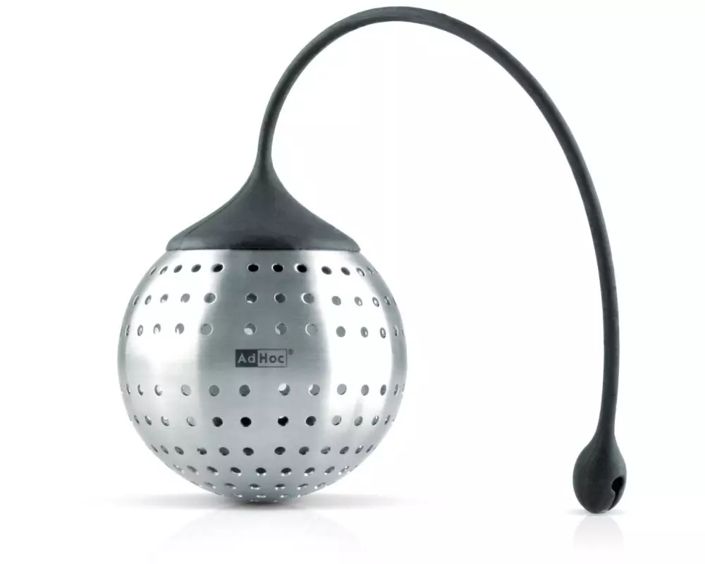 AdHoc Tee-Gewürzsieb Spice Bomb Schwarz/Silber