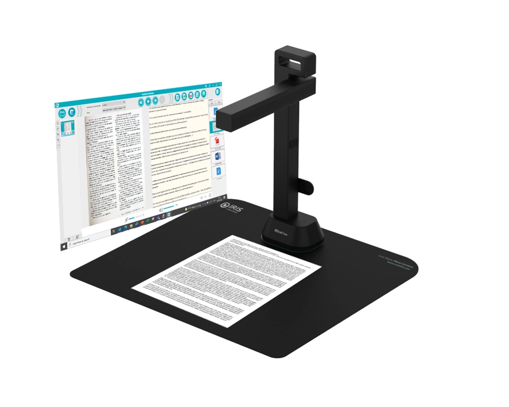 IRIScan Desk 6 Pro Dyslexic A3 Dokumentenscanner, Mobiler Desktop-Kamerascanner