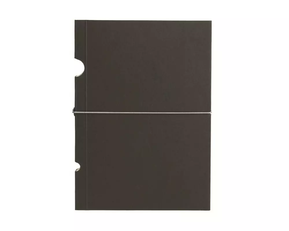 PaperOh Notizbuch Buco B7, Blanko, Schwarz