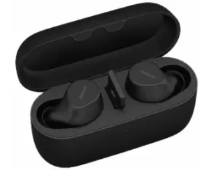 Jabra Evolve2 Buds, UC Cradle USB-A, UC Link 380 BT adapter, USB-A UC, 30cm USB-C to USB-A cable, Ear gels, wireless charging