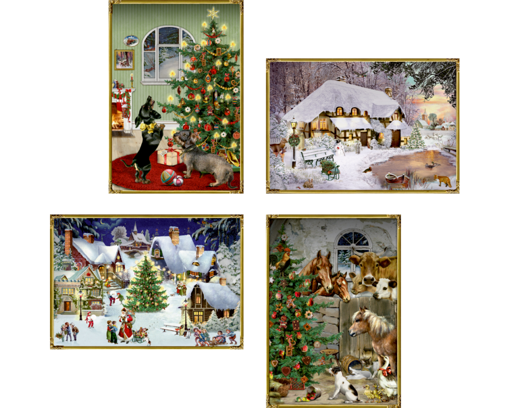 COPPENRATH Mini Adventskalender 72574 Nostalgische Weihnachtswelt