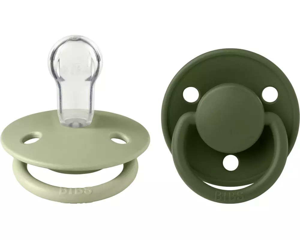 Bibs De Lux Silikon, Einheitsgrösse 0-36 Monate, Salbei Grün