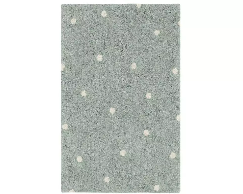Lorena Canals Dekoteppich Mini Dot Blue Sage 100 x 150 cm