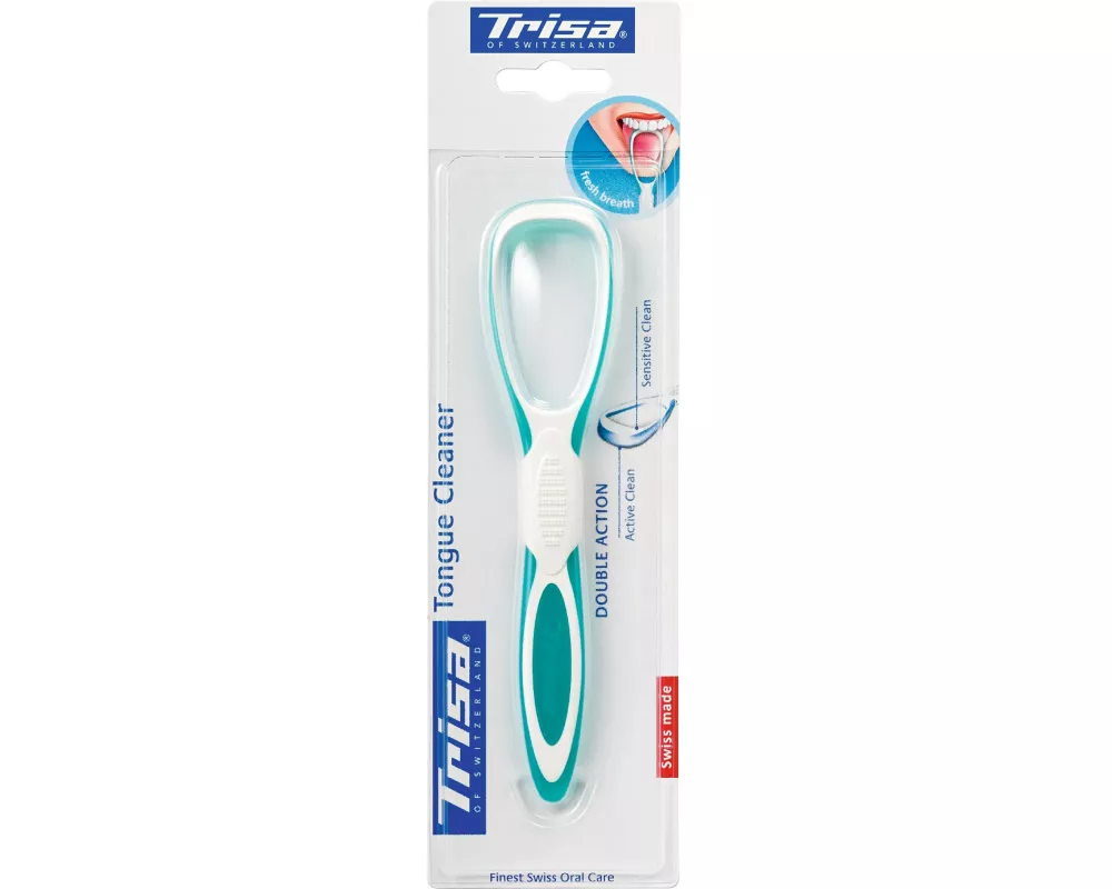 Trisa Zungenreiniger Double Action farblich assortiert