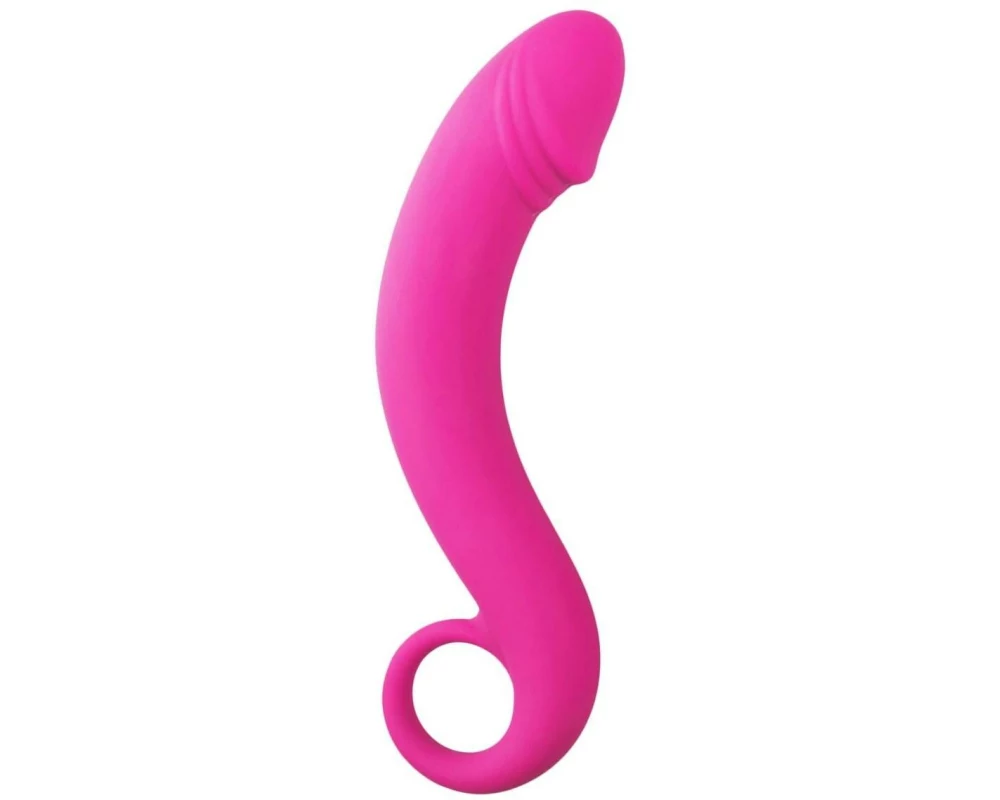 Easytoys Dildo Gebogener Schwanz Rosa
