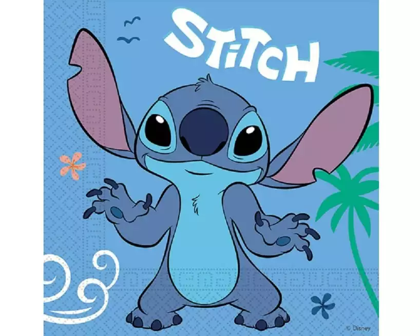 We fiesta Party Papierservietten Stitch FSC, 33 x 33 cm, 20 Stück