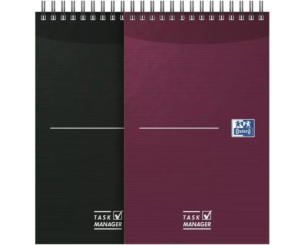 Oxford Notizbuch Schwarz, Aubergine