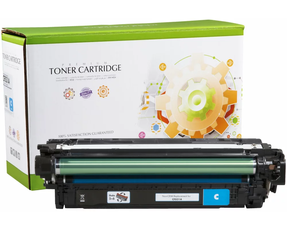 STATIC Toner cartridge compatible with HP CF031A cyan remanufactured 12.500 pages