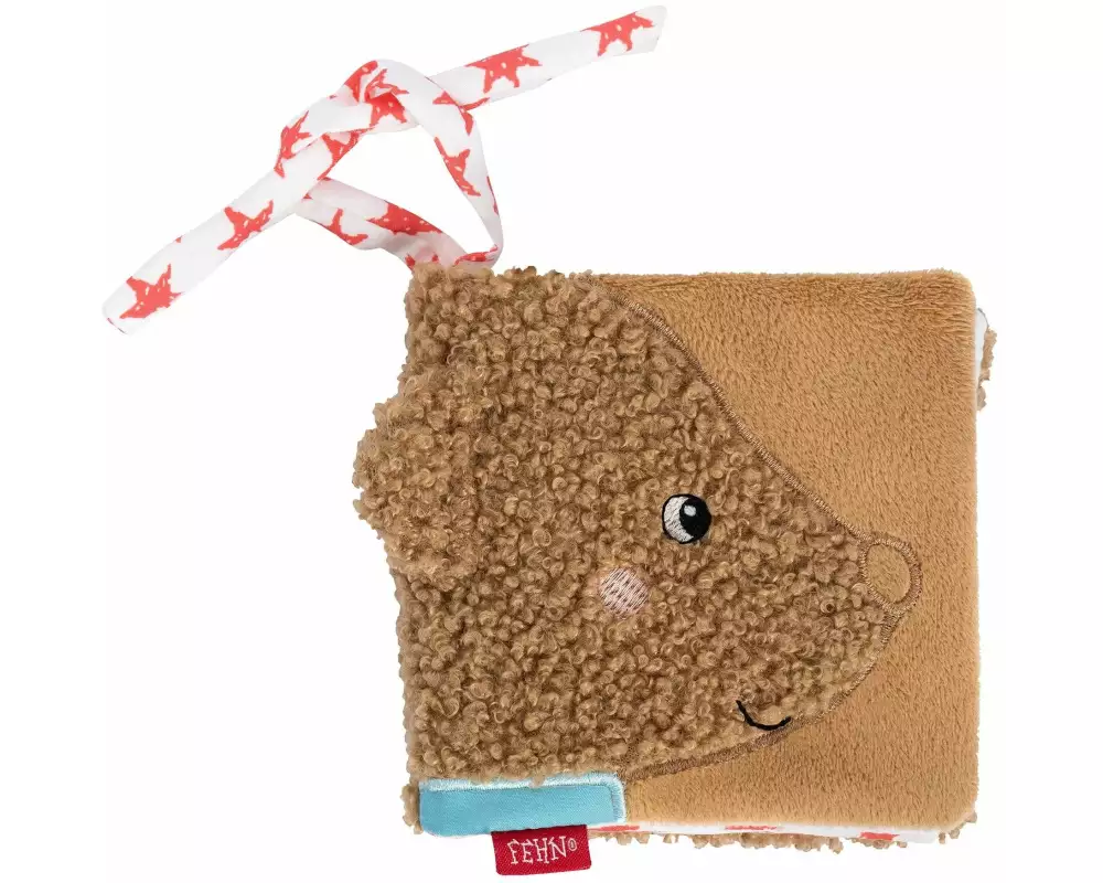 fehn Geschenkset «Bär Fred» mit Spieluhr, Schmusetuch, Stoffbuch